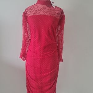 NYC Red Lace Dress
